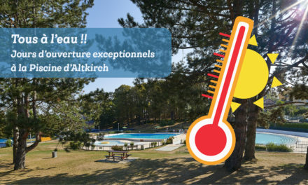 CANICULE : Venez vous rafraîchir à la piscine d’Altkirch – du 24 au 30 juin