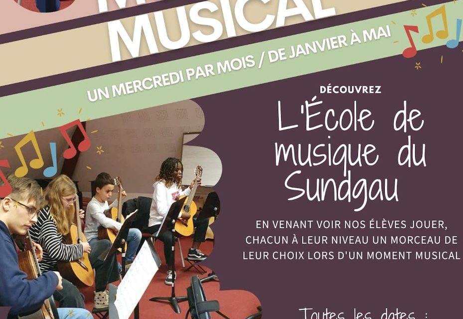 > DE JANVIER À MAI : Moment musical de l’école de Musique du Sundgau
