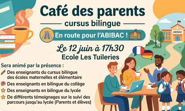 > VE 12 JUIN : Café des parents « En route pour l&rsquo;ABIBAC »