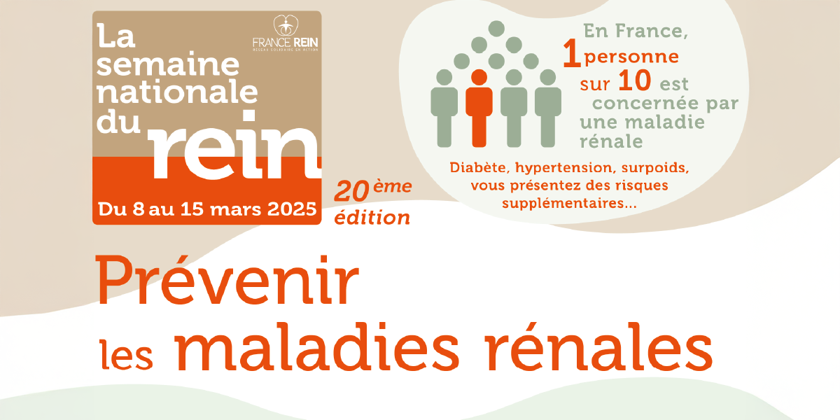 > JE 13 MARS : Dépistage gratuit des maladies rénales