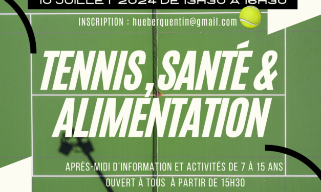 SNU : une après-midi sport-santé au tennis