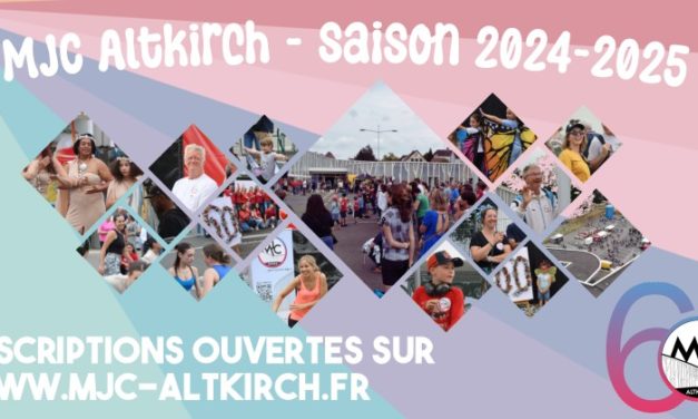 Inscriptions à la saison 2024 -2025 de la MJC