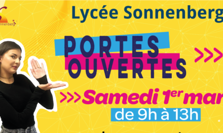 > SAM 1ER MARS : Portes ouvertes Lycée Sonnenberg