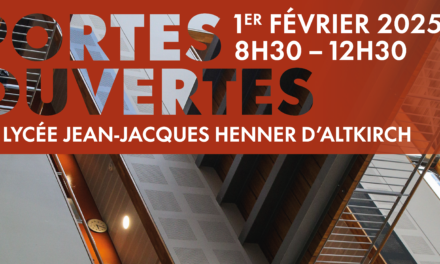 SAM 1ER FÉVRIER : Portes Ouverts Lycée Jean-Jacques Henner