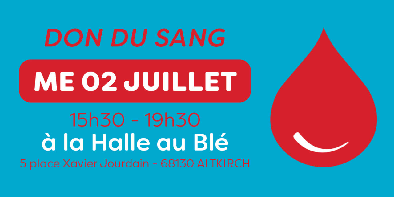 > ME 02 JUILLET : Don du Sang