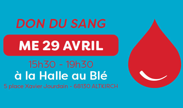 > ME 29 FÉVRIER : Don du Sang