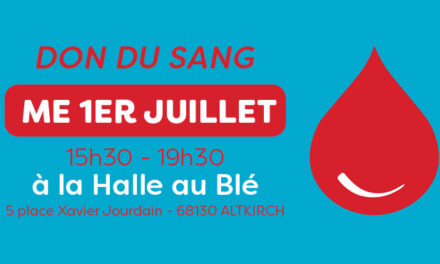 > ME 1ER JUILLET : Don du Sang