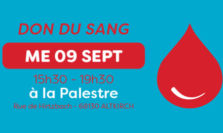 > ME 09 SEPTEMBRE : Don du Sang