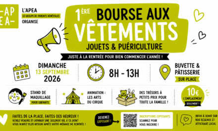 > DIM 13 SEPTEMBRE : Bourse aux vêtements