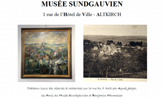 > PROLONGÉE : Altkirch par ses peintres et le centenaire de la rue du 7 août