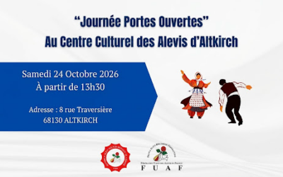 > SAM 24 OCTOBRE : Portes Ouvertes Centre Culturel des Alevis