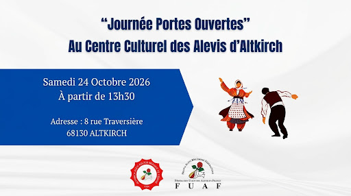 > SAM 24 OCTOBRE : Portes Ouvertes Centre Culturel des Alevis