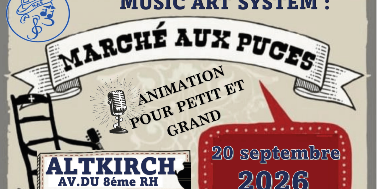 > DIM 20 SEPTEMBRE : Marché aux puces