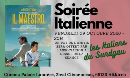 > VEN 09 OCTOBRE : Soirée Italienne – Cinéma Altkirch