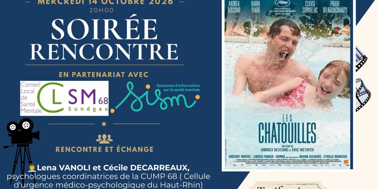 > MER 14 OCTOBRE : Soirée rencontre – Cinéma Altkirch