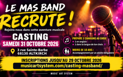 > SAM 31 OCTOBRE : Le Mas Band recrute